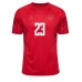Danmark Pierre-Emile Hojbjerg #23 Replika Hemma matchkläder VM 2022 Korta ärmar